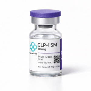 GLP-1 SM 10mg lyophilized research peptide vial by Secra Labs