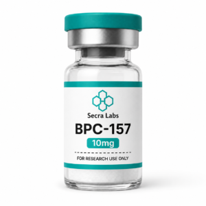 Secra Labs BPC-157 10mg lyophilized research peptide vial