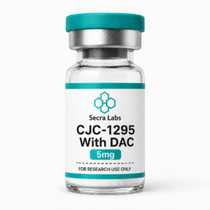 Secra Labs CJC-1295 With DAC 5mg lyophilized research peptide vial