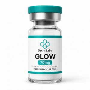 Secra Labs GLOW Blend 70mg lyophilized research peptide blend vial