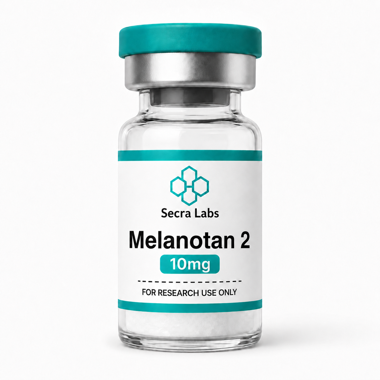 Secra Labs Melanotan 2 10mg lyophilized research peptide vial