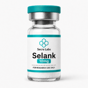 Secra Labs Selank 10mg lyophilized research peptide vial