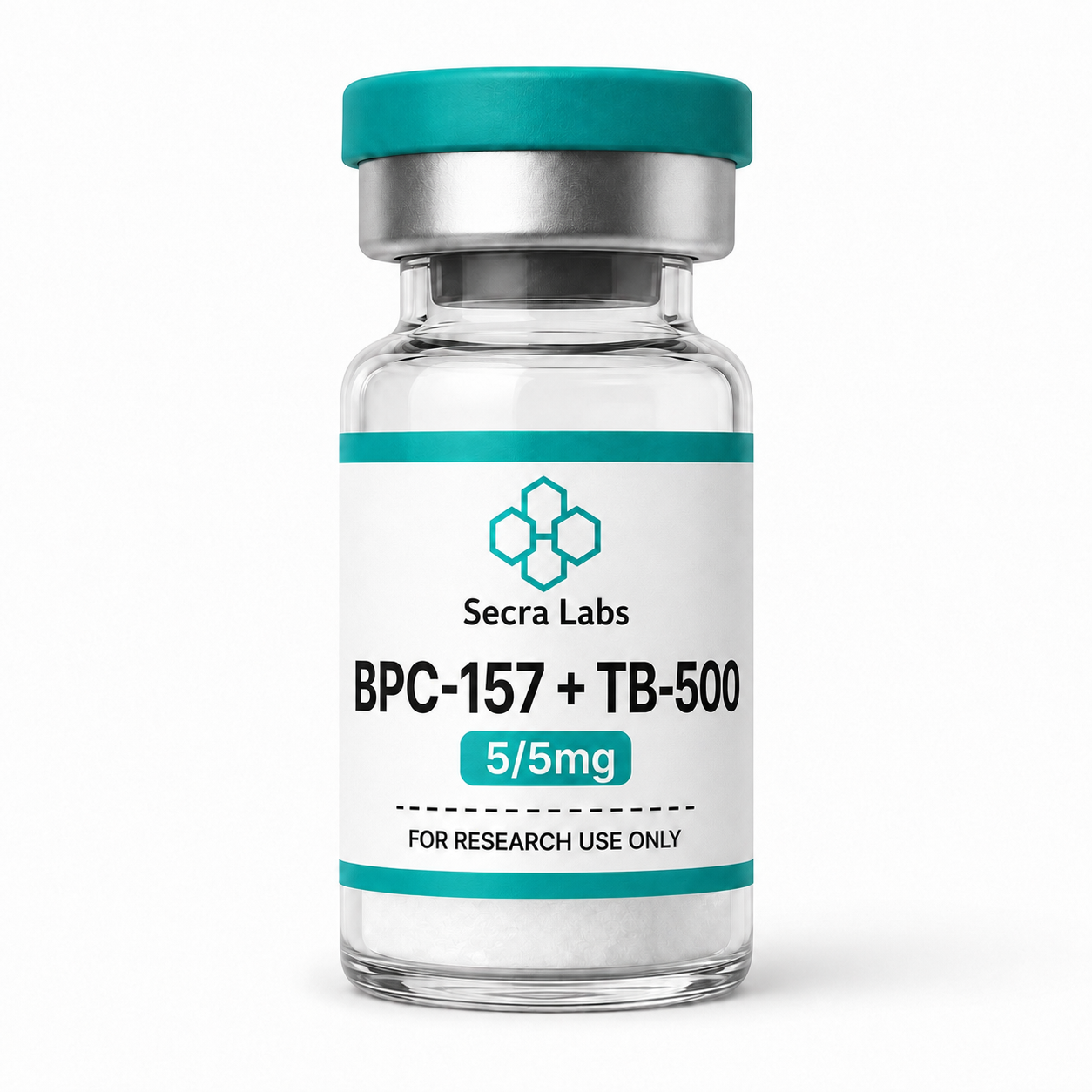 Secra Labs TB-500 BPC-157 Blend 10mg research peptide blend vial